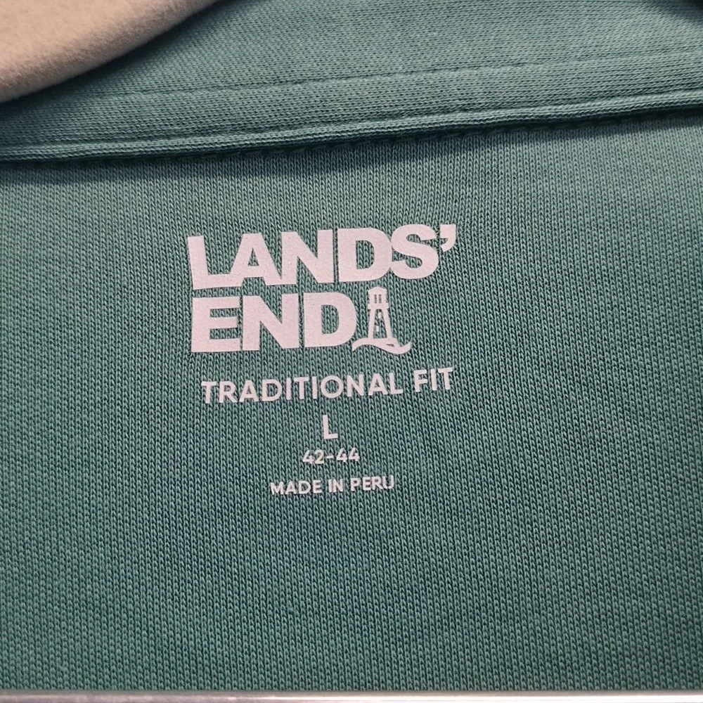 Land's End Men's Green & Blue Polo Classic Fit‎ Shirt Bundle Size L